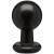 Круглая черная анальная пробка Classic Round Butt Plugs Large - 12,1 см.